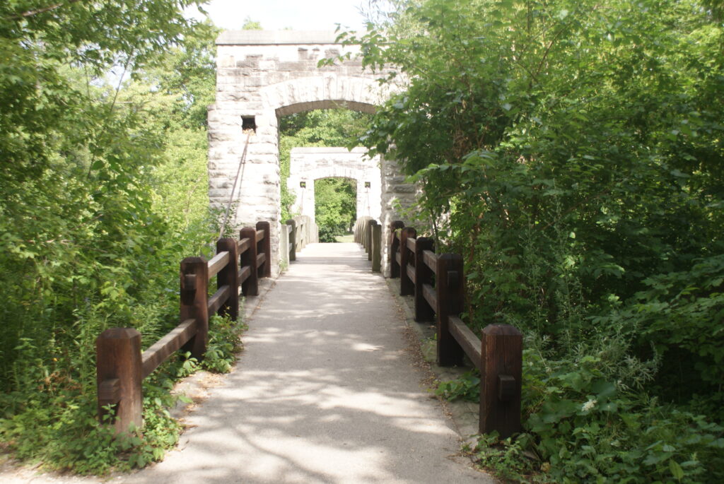 pavement path at park